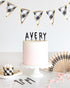 Black Letterboard <br> Cake Toppers